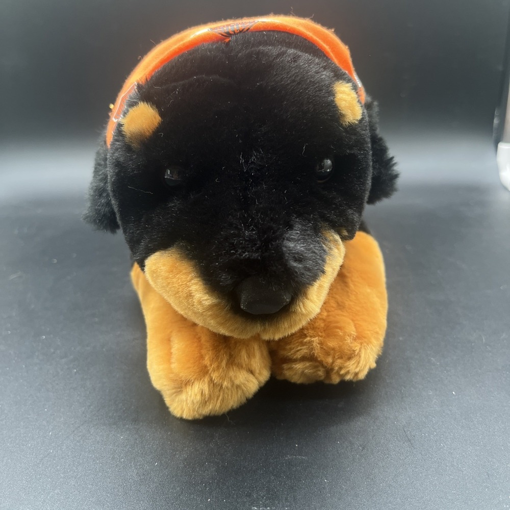 Harley Davidson Rebel Rottweiler 14" Plush Puppy Dog Cuddle 2003 Stuffed Animal